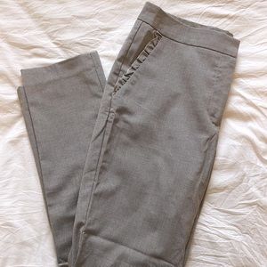 Light Grey Check Slacks - Zara - 28 - Cutest Pockets